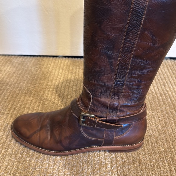 Cole Haan Distressed Patent Leather Boots - Picture 4 of 11